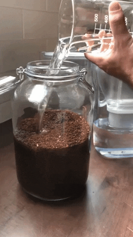 KroBarrios giphygifmaker coffee how to cold brew GIF