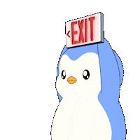 Good Bye Sticker by Pudgy Penguins