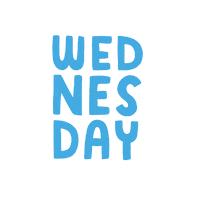 JosieGledhill blue work lettering week Sticker