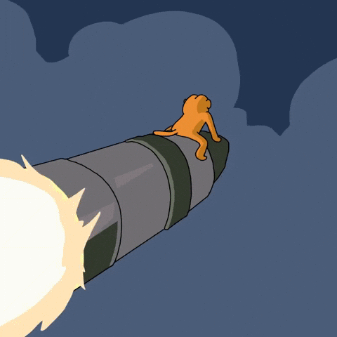 Blasting Lets Go GIF by Ponke