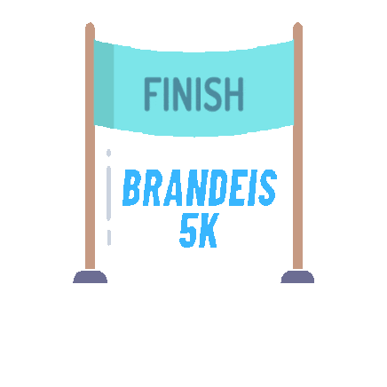 thebrandeisschool giphygifmaker brandeis the brandeis school brandeis 5k Sticker