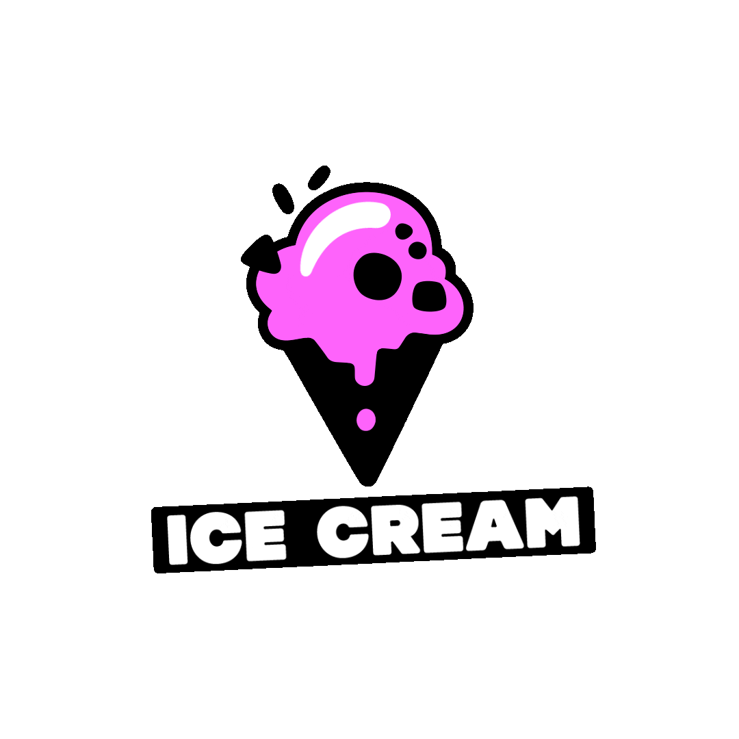 TrashIceCream ice cream marshmallow jukebox bentonville Sticker