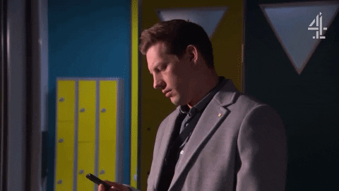 Message Reaction GIF by Hollyoaks
