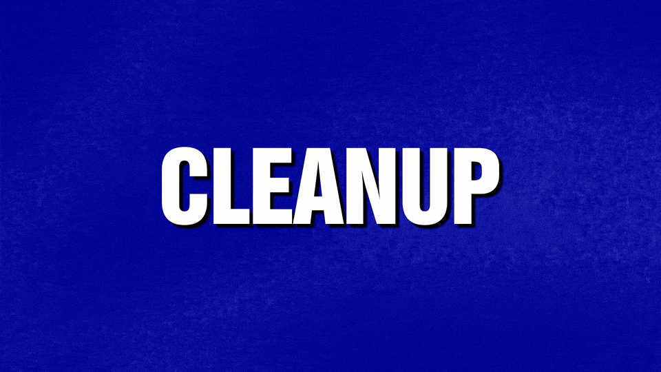 Cleanup GIF by Jeopardy!