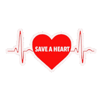 Heart Attack Emergency Sticker by Save a Heart