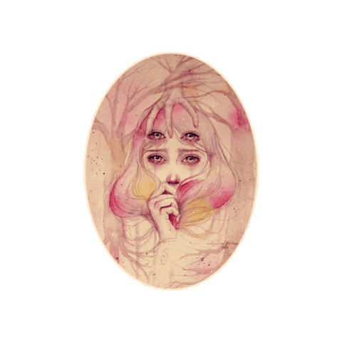 julianahellmuth watercolor filipina juliana watercolor painting Sticker