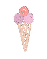 johannablaha summer pink sun icecream Sticker