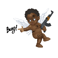 Darkskinnextdoor angel bang ak angle Sticker