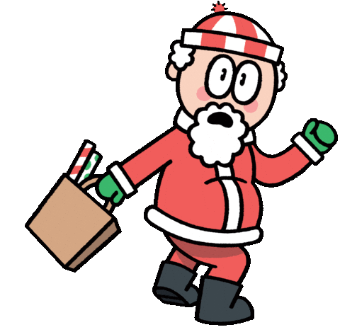 Christmas Santa Sticker by T. L. McBeth