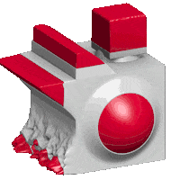 Pink 3D Sticker by Vince Mckelvie