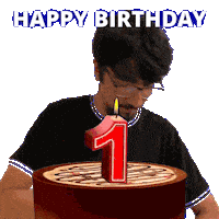 First Birthday Sticker