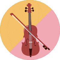 kaustinenfmf violin fiddle folk music festival kaustinen Sticker