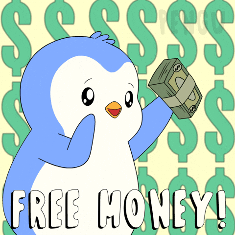 Free Money Glitch GIF by Pudgy Penguins
