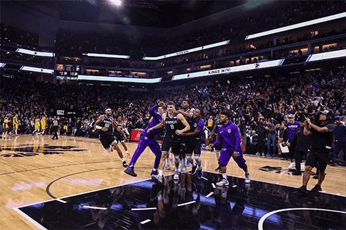 bogdan bogdanovic celebration GIF by Sacramento Kings