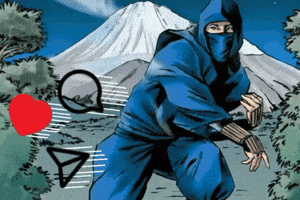 FurkanimBen ninja interaction ninja throwing GIF