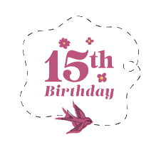15Th Bday Sticker by Erstwilder