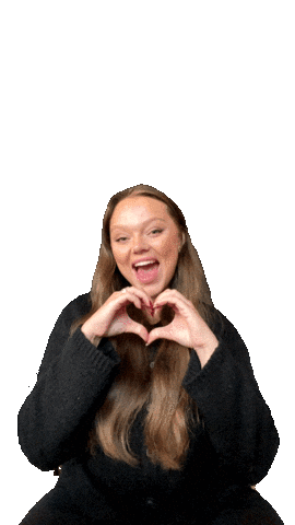 Loulouis heart girl happy girl heart hand Sticker
