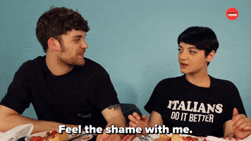 Pizza Shame GIF by BuzzFeed