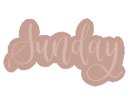 Lettering Sunday Sticker