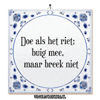 Rust Wijsheid Sticker by Tegelspreuken.nl