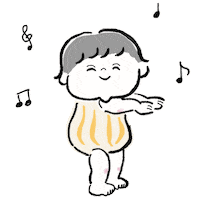 赤ちゃん Happy Dance Sticker