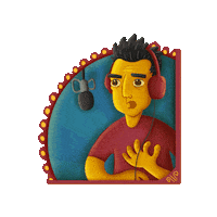 Podcast Phoning It In Sticker by HeadStuff