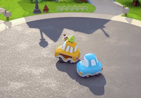 KukuStudios giphyupload panic chaos chase GIF