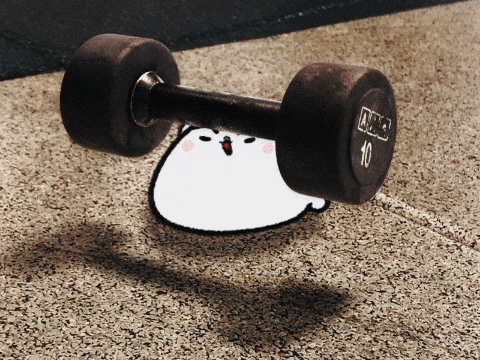 Workout 2D Animation GIF