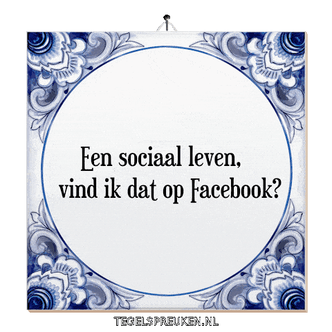 Facebook Spreuk Sticker by Tegelspreuken.nl