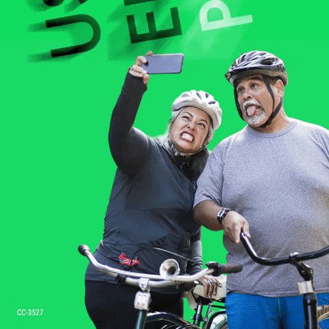 AstraZenecaCAMCAR exercise selfie work out ciclismo GIF