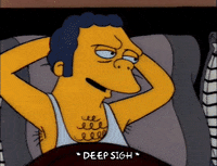 Season 3 Sigh GIF by The Simpsons