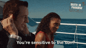 deathinparadiseofficial uva tanning sunscreen spf GIF