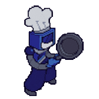 Frying Pan Dancing Sticker