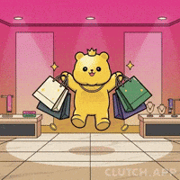 Treat Yourself Shopping Spree GIF by Kanpai Pandas