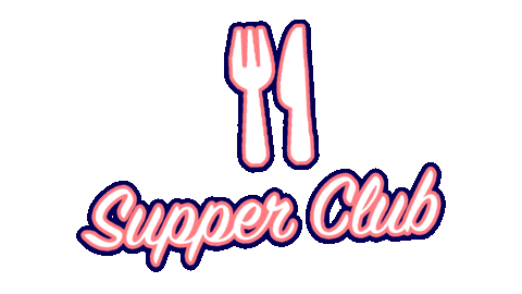 supper club Sticker by The Millennial Homemakers Podcast