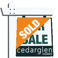 Cedarglen_Homes sold for sale for sale sign sold sign Sticker