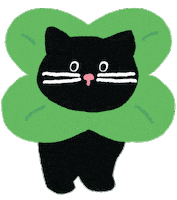 Cat Clover Sticker