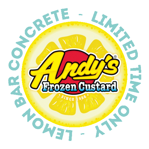 Lemon Bar Sticker by Andy's Frozen Custard