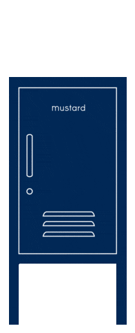 Navy Locker Sticker by mustard made