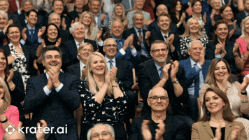 Happy Clap GIF by Krater.ai