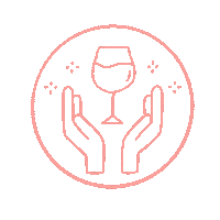 partnerinwineuk love cheers wine rose Sticker