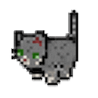 artbyinky giphyupload cat 8bit sprite Sticker