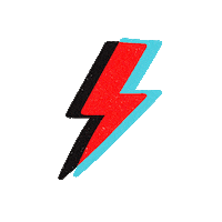 Storm Lightning Sticker by Slam Disques