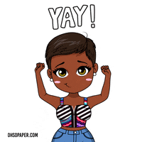 Happy African American GIF by Oh So Paper
