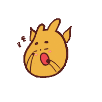 Tired Sleep Sticker