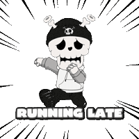 On My Way Running Sticker by Quirk Life Studios