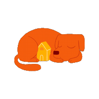 Dog Sleeping Sticker
