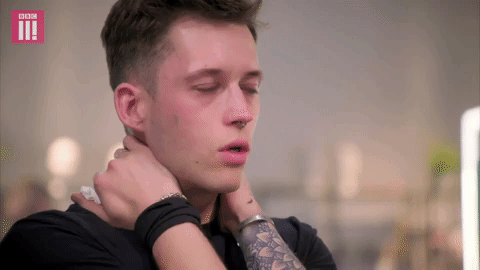 nervous makeup GIF by BBC Three