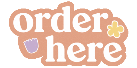Order Here Sticker by Poco Posy