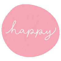Happy Text Sticker